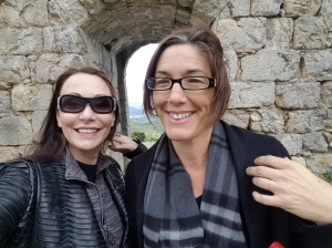 Maren and I in Chateau Montsegur