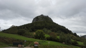 The famous Cathar Castle atop the very mysterious mountain of Montsegur