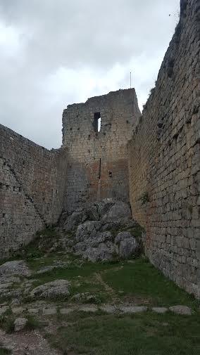 Inside the ruins of Montsegur